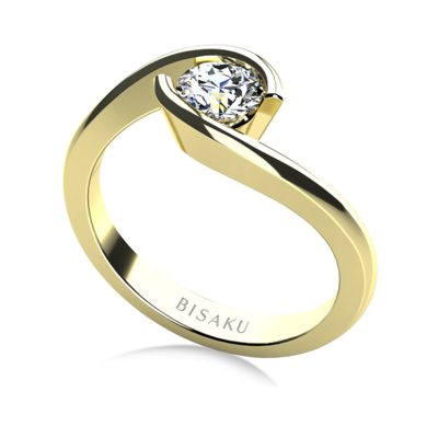 Zásnubní prsten žluté zlato Joia