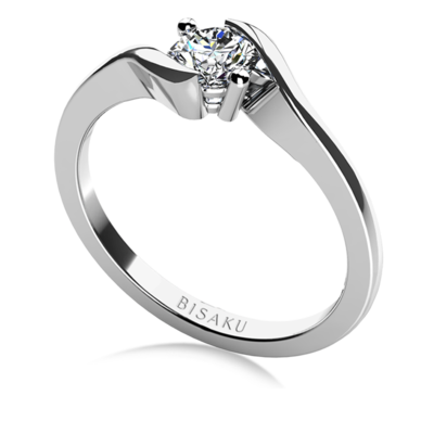 Zásnubní prsten bílé zlato Maris