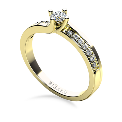 Zásnubní prsten žluté zlato Jasmine