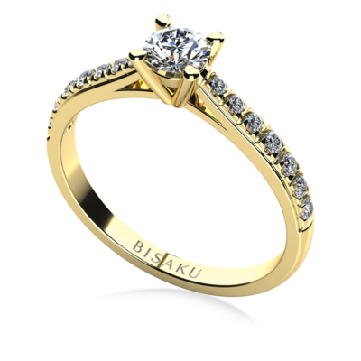 Zásnubní prsten žluté zlato Jolie