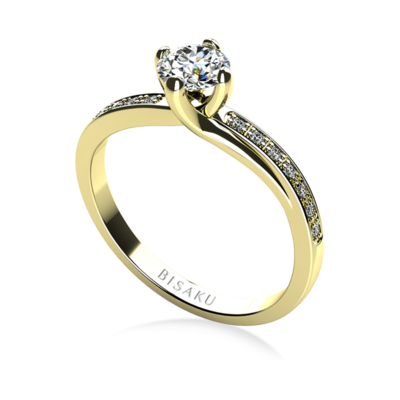 Zásnubní prsten žluté zlato Amaris