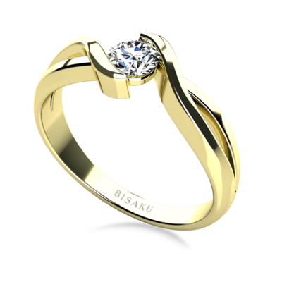 Zásnubní prsten žluté zlato Anais