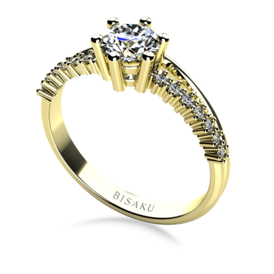 Zásnubní prsten žluté zlato Brielle