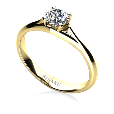 Zásnubní prsten žluté zlato Agnes