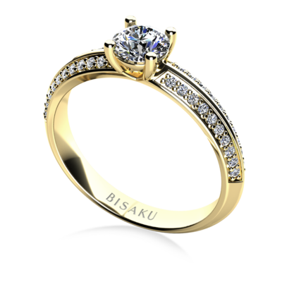 Zásnubní prsten žluté zlato Mirabel
