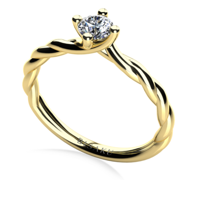 Zásnubní prsten žluté zlato Lara