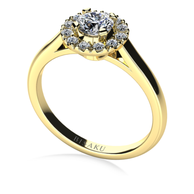 Zásnubní prsten žluté zlato Naomi