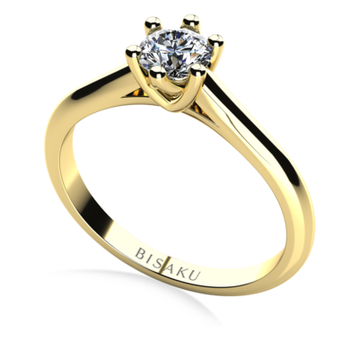 Zásnubní prsten žluté zlato Olivia