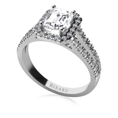 Zásnubní prsten bílé zlato Odette