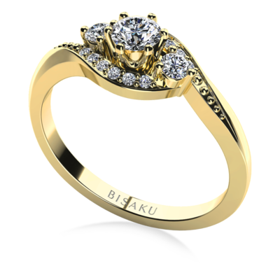 Zásnubní prsten žluté zlato Lissa