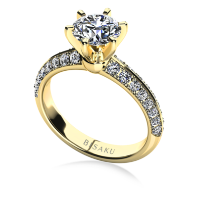 Zásnubní prsten žluté zlato Grace