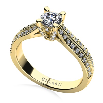 Zásnubní prsten žluté zlato Hazel