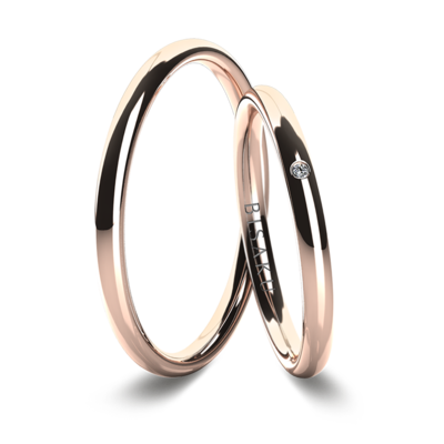 Snubní prsteny růžové zlato IvyI