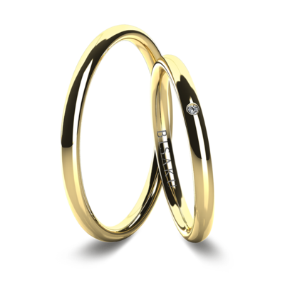 Snubní prsteny žluté zlato IvyI