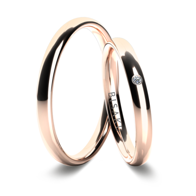 Snubní prsteny růžové zlato IvyII