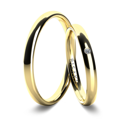 Snubní prsteny žluté zlato IvyII