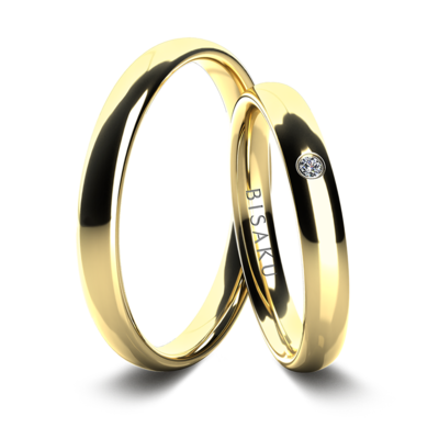 Snubní prsteny žluté zlato IvyIII