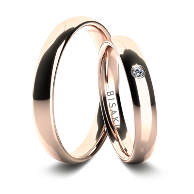Snubní prsteny růžové zlato IvyIV