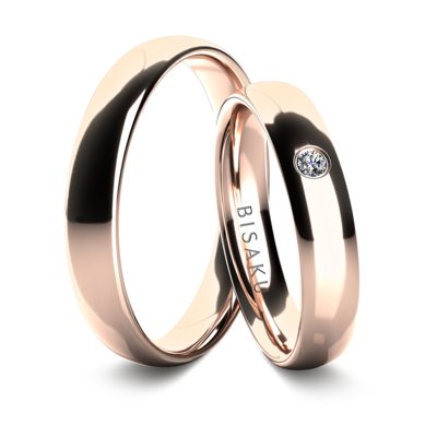 Snubní prsteny růžové zlato IvyV