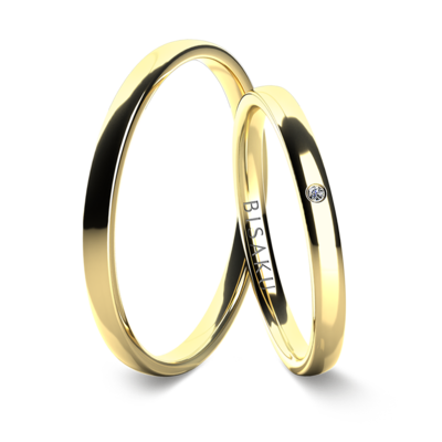 Snubní prsteny žluté zlato KaiI