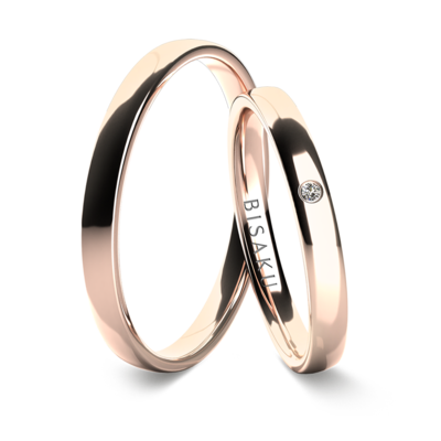 Snubní prsteny růžové zlato KaiII