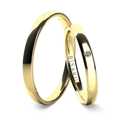 Snubní prsteny žluté zlato KaiII