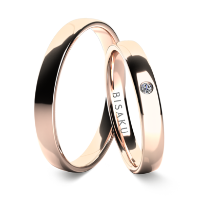 Snubní prsteny růžové zlato KaiIII
