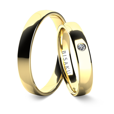 Snubní prsteny žluté zlato KaiIV