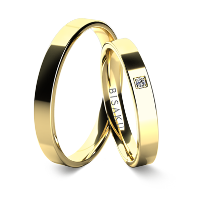 Snubní prsteny žluté zlato JacobII
