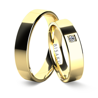 Snubní prsteny žluté zlato JacobV