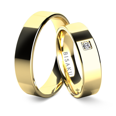 Snubní prsteny žluté zlato JacobVI
