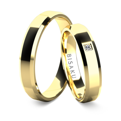 Snubní prsteny žluté zlato DionII