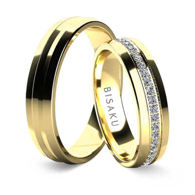Snubní prsteny žluté zlato Harriet