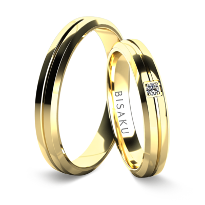 Snubní prsteny žluté zlato TorinI