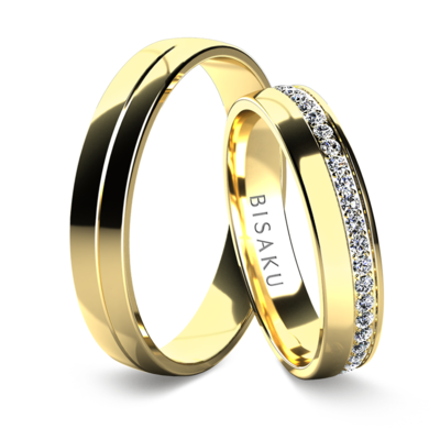 Snubní prsteny žluté zlato LandonII