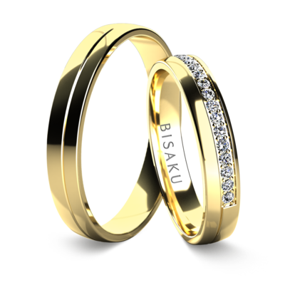 Snubní prsteny žluté zlato AmosI