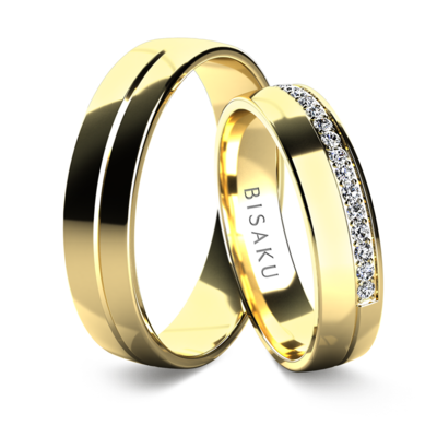 Snubní prsteny žluté zlato AmosIV