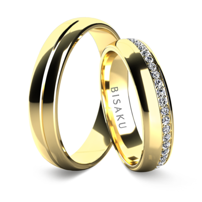 Snubní prsteny žluté zlato KinsleyII