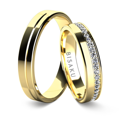 Snubní prsteny žluté zlato EmrysI