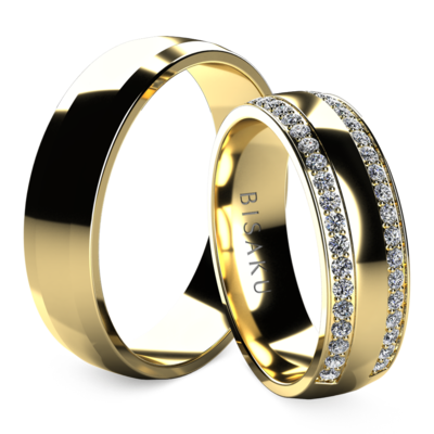 Snubní prsteny žluté zlato RheaII