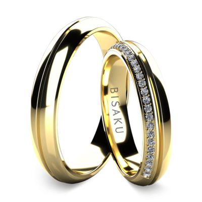 Snubní prsteny žluté zlato Saskia