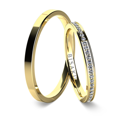 Snubní prsteny žluté zlato KaelI