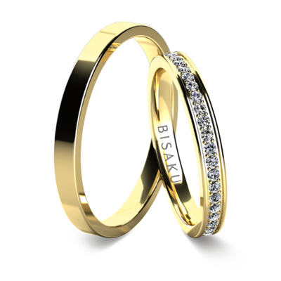Snubní prsteny žluté zlato KaelII