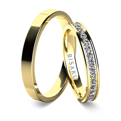 Snubní prsteny žluté zlato KaelIII