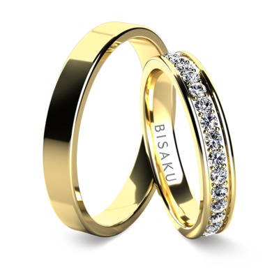 Snubní prsteny žluté zlato KaelIV