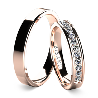 Snubní prsteny růžové zlato NolaIV