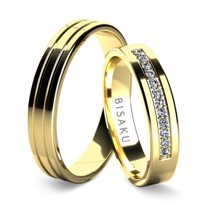 Snubní prsteny žluté zlato MiriamI