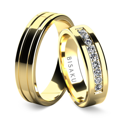Snubní prsteny žluté zlato MiriamIII