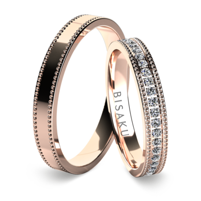 Snubní prsteny růžové zlato AmarinI