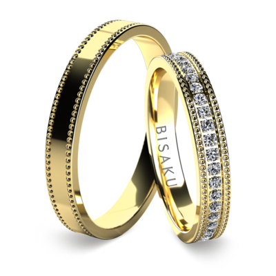 Snubní prsteny žluté zlato AmarinI